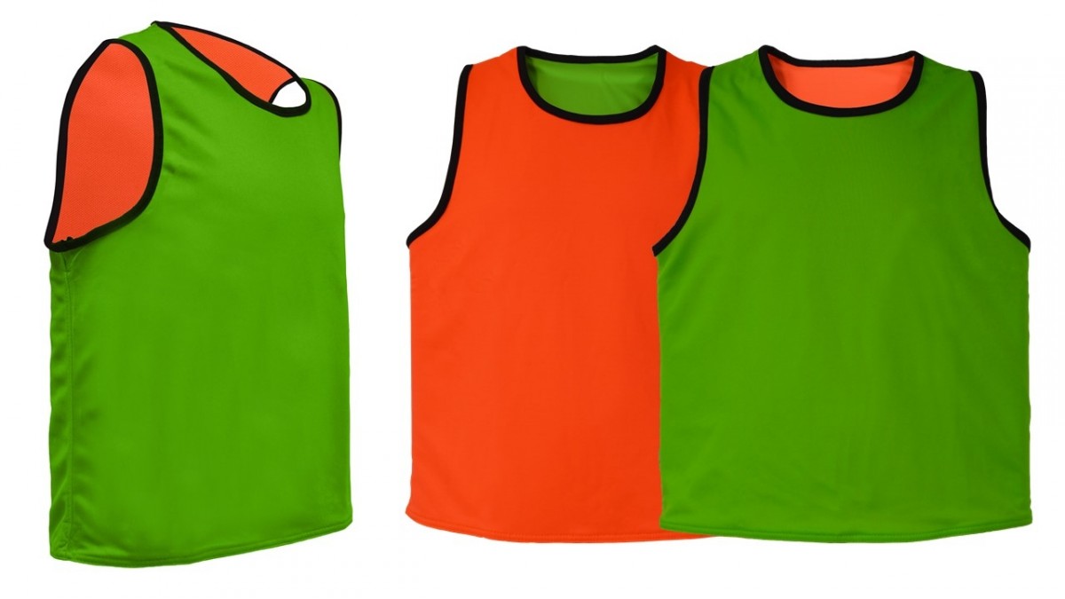 Chasuble Pour Match Entraînement Visiodirect Chasuble Reversible Rugby, Taille XXlarge, Coloris Rose/Vert, En Polyester équipement Sport Collectif